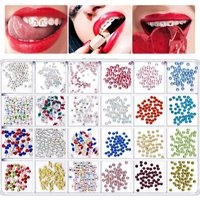 1350pcs Tooth Gem Kit Various Shapes Fashionable Teeth Jewelry Gem Personalized Dental Decoration for Girls Boys Party Decor