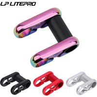 Litepro 412 SP8 Folding Bike Double Stem 25.4mm Handlebar Stem Adjustable Aluminum Alloy Stems Red/Black/Silver/Gold