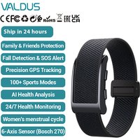 VALDUS VIGOR GPS Smart Bracelet Man Woman SOS Fall Detection Safety Guardian Heart Rate Fitness Tracker New NO Screen Smartwatch