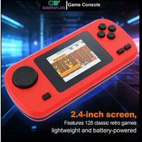 GAMINJA GC32 Classic Retro Handheld Game Console Portable Video Game Player 2.4 Inch TFT Screen 128 Built-in Classic Games
