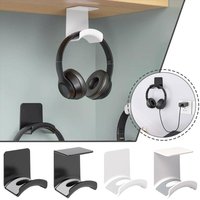 4 Types Universal Headphone Stand Holder Punch-free Desk Wall Mounted Headset Hanger Adhesive Headphones Display Rack Hook New