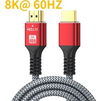 HDMI-Compatible 2.1 Cable 8K HDTV Cable for Xiaomi TV Box PS5 Ultra High Speed Compatible 8K@60Hz HDTV 2.1 Cable for TV/PS5/HDTV