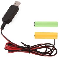 Battery Eliminators USB 5V2A to 1.5V AA Battery Eliminators Replace 2x LR6 AA
