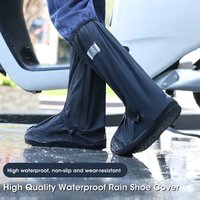 Waterproof Non-Slip Rain Shoe Covers for Men Thickened Wear-Resistant Outdoor Boot Protectors