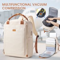 Vacuum Backpack Hand Luggage with Pump Hand Luggage Travel Backpack Ladies Laptop backpack Carry on Luggage Bag