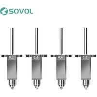 Sovol SV08 Metal Nozzle Kits 0.2/0.4/0.6/0.8mm for SV08/T300