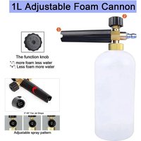 Hot Foam Pot for Vehicle Cleaning Foam Adjustable Snow Foam Gun and Thick Foam with 1/4 Inch Quick Connector 1PCS