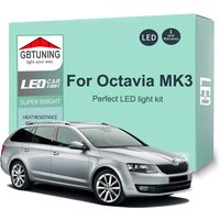 14Pcs Canbus LED Interior Light Bulb Kit For Skoda Octavia MK3 3 5E 5E3 5E5 RS Sedan Estate 2012-2017 Car Reading Trunk Lamp