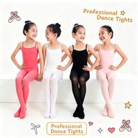 Girls 80D Velvet Ballet Tights Spring Summer Thin Dance Pantyhose Elastic Breathable Stockings For Stage Training Daily Wear