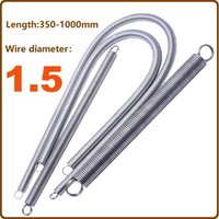 304 stainless steel Closed loop-double loop Stretch spring,Wire Dia1.5mm,Length350-1000mm 304 tension springs Can be customized