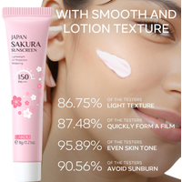 Summer SPF50 PA+++ Sakura Sunscreen Whitening, Lightweight UV Protection Lotion Waterproof Sweatproof Skin Care 8g
