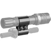 Universal Bike Flashlight Mount Holder, Aluminum Alloy Torch Clip Bracket for Bicycle Handlebar, with Hex Wrenches