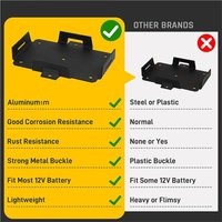 Battery Holder Tray Battery Holder Small Storage Box Automotive Replacement Voltage Trays With Hold Down Strap For Motorcycles