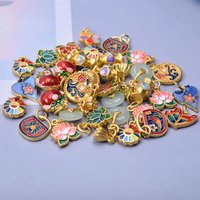 16pcs/Mix Sunflower Butterfly Roses Lotus Pendant Diy Jewelry Making Supplies Alloy Material Handmade 3D Pendants Accessories