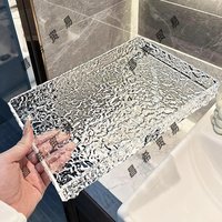 Rectangular tray, stylish and luxurious acrylic new tea tray and fruit dish for home use