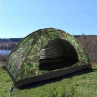 1Pc 1-4 Person Portable Outdoor Camping Camouflage Tent Ultraviolet Proof Recreation Double Couple Tent