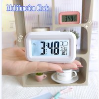 Electronic Clock Date Temperature Function Children's Bedroom Clock Home Offices Desktop Clock Desk Decor Child Alarm Digital