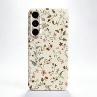 Small Floral Pattern Case For Samsung S26 S25 S24 S23 S22 Plus S21 Ultra Edge S23 S24 S25 FE Hard PC Shockproof Phone Cover
