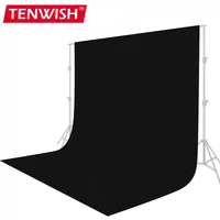 Flocking Velvet Fabric Opaque Black Screen Background Cloth for Blocking Light Absorbing Photo Studio Product Portrait Backdrops