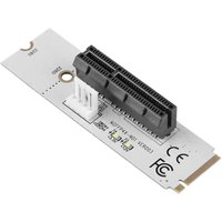 NGFF M.2 to PCI-E 4X Riser Card M2 Key M to PCIE X4 Adapter with LED Indicator