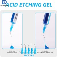 Dentistry Etching Gel 37% Dental Materials Teeth Cleaning Adhesive Resin Braces Bonding Glue Phosphoric Acid Etchant+5pcs Tips