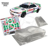 1/10 PC RC shell body Skyline R32 190mm width INITIAL D classic Transparent Drift shell body for 3RAICNG mst yokomo hpi hsp