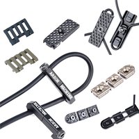 3pcs/Set Wire Guide Tail Fixed Wire Guide System Cable Management Rail Cover Picatinny Rail Handguard