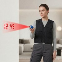 Portable Mini Digital Projection Clock Plastic Time Projection Electronic Clock Key Chain Digital Display Projection Key Chain