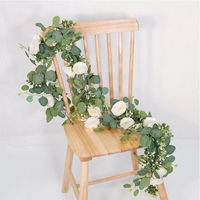Artificial Flower Dressing Flower Garland Plastic Lifelike Fake Vine Plants Handmade Simulated Vine Garland Hanging Plants