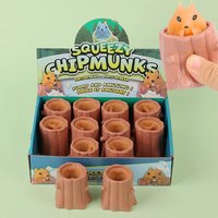 1 Pc Cute Rabbit Pop Up Animal Figures Squeezy Chipmunks Cheese Mouse Squeeze Me PVC Model Relieve Anxiety Reduce Stress Toy