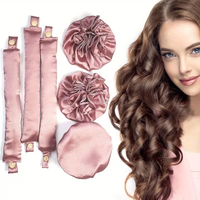 6pcs No Heat Curling Iron Pillow Soft Curling Iron Cap, no heat curling iron suitable for all hair types, no heat curling iron