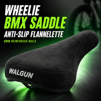 WALGUN BMX Wheelie Saddle Anti Slip Bike Seat Freestyle Fixed Gear Stunt BMX Saddle for Street Trick Riding