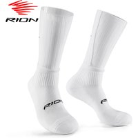 RION chaussettes de cyclisme unisexe avec soutien de la cheville tenue de sport vélo course basket-ball vélo athlétique Trekking mi-mollet respirant