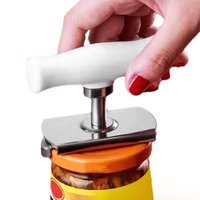 Stainless Steel Adjustable Lids Off Jar Opener Multi-Function Bottle Cap Opener Labor-Saving Screw Can Opener Kitchen Gadget