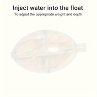 3pcs Transparent Bobber For Fishing, Water-Injectable Weight Adjustable Float