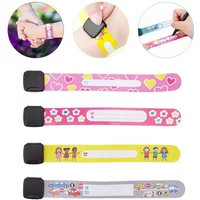 8 Pcs Kids Anti-lost Info Wrist Band Children Reusable Outdoor Safe ID Bracelet Event Festival Parties Recognition Wristband