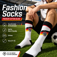 【1 Pair】 Football Fan Socks,Breathable Cotton Blend Sports Socks,Suit For Unisex