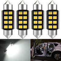 4Pcs 42mm LED Featoon 39mm 36mm 31mm C5W C10 LED Bulb Canbus 12V for Car Interior Reading Lamp Dome Trunk License Plate Lights