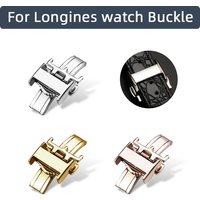 Buckle For Longines L2 L3 L4 Leather Watchband metal Folding Clasp 14mm 16mm 18mm Stainless Steel Deployment Butterfly Buckle