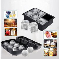 4/6/8/15Grids Silicone Ice Cube Molds Spherical Ice Molds Reusable Whiskey Ice Cube Molds Cocktail Freezer DIY Homemade Barware
