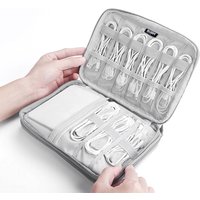 Data Cable Storage Bag Power Bank U-disk Earphones Multiple Compartments Double Layer Storage Bag Portable Convenient Travel Bag