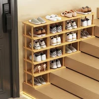 Stair shoe rack, stepped narrow and high door rack, shoe rack on the stairs, corner entrance door shoe cabinet