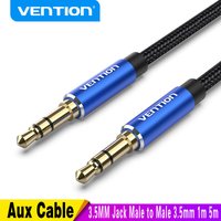 Vention Aux Cable 3.5MM Jack Male to Male 3.5mm Audio Cable Jack for JBL Headphones Xiaomi Oneplus Speaker Cable Car Aux Cord 5m