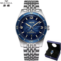 Seagull Men‘s Luxury Mechanical Watch Luminous Waterproof Multi Function Sapphire Mirror Antarctica Expedition 816.37.1064A NEW