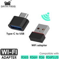 DATA FROG WiFi Adapter For R36S / R36H / R36 / R36PLUS Handheld Console Type-C OTG USB Dongle Plug And Play ArkOS System Support