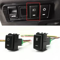 1PC Car Bar Radar Switch Rear Fog Lamp Rear Diff Button with Wire for Nissan TIIDA Patrol Y62 Altima X-TRAIL Qhashqai 2008-2015