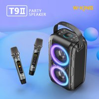 W-KING T9-M2 Bluetooth Speaker Loud- (180W PEAK)80W Super Bass, Huge 105dB Sound, Portable Party Wireless Outdoor Speaker/4 Drivers(2*4.04'' Woofer)/Lights, IPX5 Large Speaker, 24H, U-Disk, TF Card,