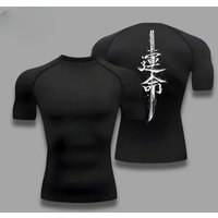 AliExpress AoFuson Wolf Men's Compressed Shirt Sports Quick Drying Fitness T-shirt Tight Sweat-Absorbent Jogging Cycling Outdoor 8 Colors Short Sleeve