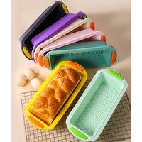 Silicone Toast Bread Mold Rectangular Bread Pan Mold Rectangular Cake Baking Tray Non-Stick Loaf Pan Chiffon Cake Mould Kitchen