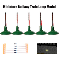 6Pcs/10Pcs Miniature Wall Lamppost Street Light Model Railway Train Lamp Led Ceiling Lights Suitable Oo/ho Scale for Diorama